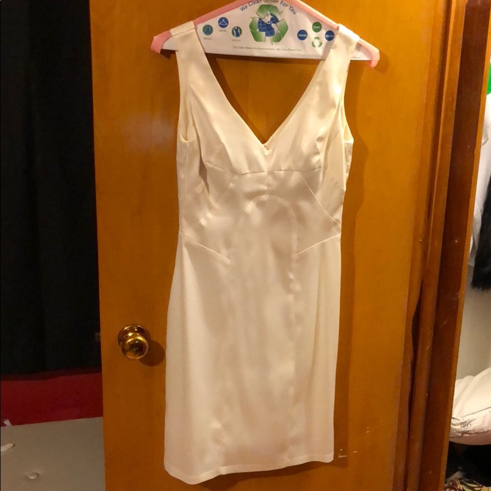 White mini dress